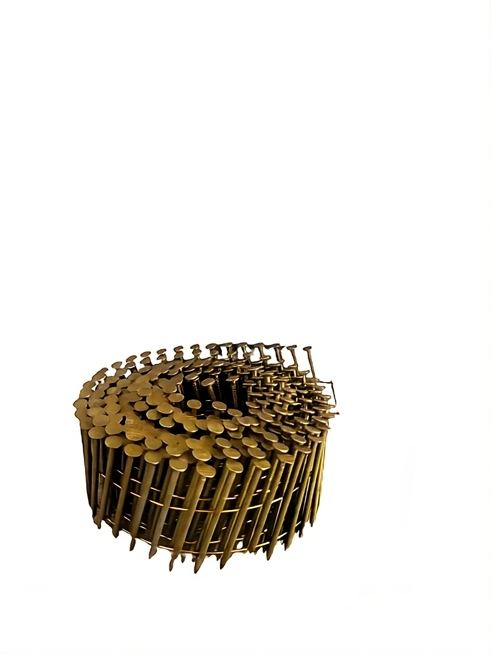Coil nail close up