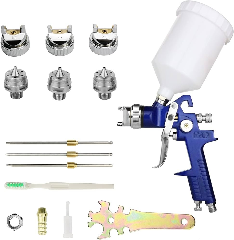 Pneumatic HVLP spray gun kit