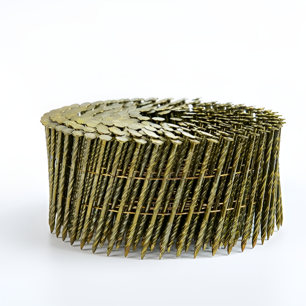 Screw shank coil nails